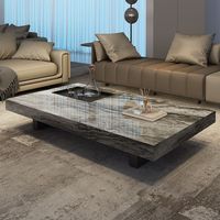 Ensemble de meubles de salon avec table basse en marbre au design moderne