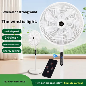 带遥控器的落地风扇 7 个叶片 <span class=keywords><strong>8</strong></span> 档风速设置 9 小时定时器 幅宽摆动 静音运行 卧室宿舍办公室 - Product Image 2
