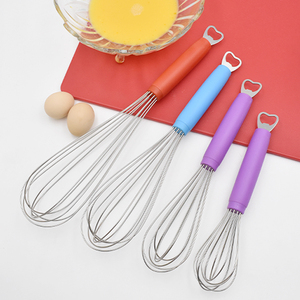 Meilleures ventes : Fouet à œufs en acier inoxydable 2 en 1, ouvre-bouteille, <span class=keywords><strong>batteur</strong></span> à œufs <span class=keywords><strong>manuel</strong></span> multifonction pour la cuisine à domicile, matériau métallique - Product Image 6