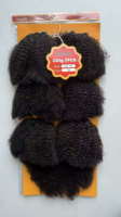 BELEZA 30 #   Extensions de cheveux en fibre protéinée durable de 16 pouces, bouclées afro crépues, à trame unique, de haute qualité, souples et rebondissantes, pour femmes noires