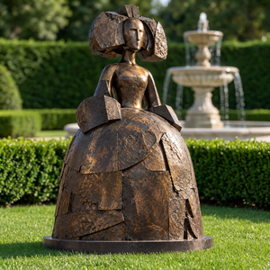 Große abstrakte Prinzessinnenstatue aus Bronze von Manolo Valdes - Product Image 5