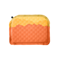 Ensemble matelas et oreiller de voyage auto-gonflant pour le camping et l'escalade en plein air, design personnalisé, imperméable, coton PE, LANCAMP LC-522 150g