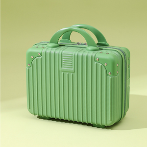 Xách Tay Thời Trang Trang Điểm Du Lịch Trường Hợp Dây Kéo Đóng Cửa Cứng Shell Mỹ Phẩm Hành Lý Túi Tổ Chức Mini Mang Vali - Product Image 2