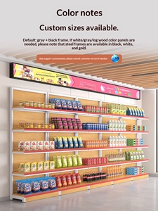 Exhibidor Abierto Multifuncional de Varios Niveles, sin Pintura, de 30 cm de Ancho, para Supermercados, Tiendas de Conveniencia y <span class=keywords><strong>Barber</strong></span>ías - Product Image 5