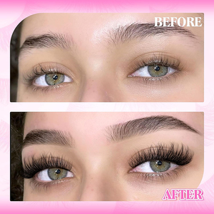 10 Pairs Natural Soft Faux Mink Lash Boxes Custom Logo 3D Volume Vegan Cruelty Free Cat Eye Lashes Full Strip <b>Reusable</b> Black - Product Image 6