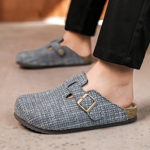 Bán Buôn Unisex Phẳng Dép Nút Chai Giày Bọc Toe Dép Đi Trong Nhà Biểu Tượng Tùy Chỉnh Chất Lượng Cao Da Dép Đi Trong Nhà Ngoài Trời Giản Dị Giày - Product Image 5