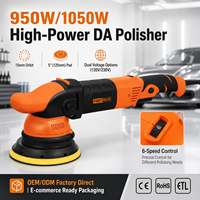 Polisseuse électrique à double action 950/1050W, polisseuse orbitale DA 15 mm pour machine à polir les voitures