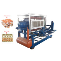 Machine automatique de fabrication de boîtes à œufs ligne de recyclage de papier de pulpe de déchets respectueux de l'environnement machine à fabriquer des plateaux à œufs
