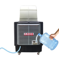 Refroidisseur d'air mobile sur pied 25000m³/h, ventilateur à simple sortie d'air, climatiseur portable léger et mobile pour extérieur