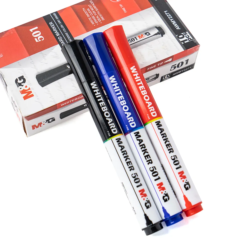 Professional Dry Erase Round Chisel Tip Marcadores Punta Pincel Color Mark Whiteboard Marker Pen