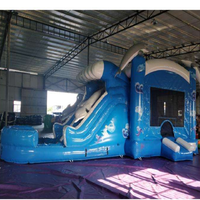 Château gonflable Dolphin taille adulte, blocs de construction, dessin animé, jungle, pour enfants et adultes, garçons