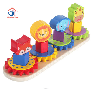 Dropshipping Products 2026 Direct Factory Sale DIY Desktop <b>Educational</b> <b>Toys</b>-Gear Building Blocks Wooden <b>Toys</b> - Product Image 1