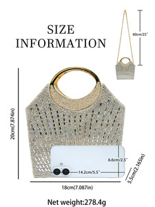 Cross-border New Evening Wedding Bridesmaid <b>Clutch</b> Bag High-end Polyester Handbag China-made Magnetic Buckle Tanjing - Product Image 5