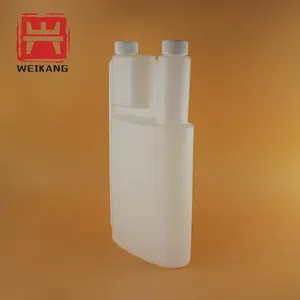 1000ml 플라스틱 HDPE 분배기 두 배 쌍둥이 목 투약 병