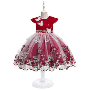 Robe de princesse de style occidental en satin pour filles, robe de fête d'<span class=keywords><strong>anniversaire</strong></span>, mélange de coton, maille douce, <span class=keywords><strong>6</strong></span> <span class=keywords><strong>ans</strong></span> - Product Image 3