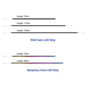 Barra de luz LED acrílica universal para coche, barra de luz LED para puerta, barra de luz de control central, barra de luz <span class=keywords><strong>invisible</strong></span> tipo cuchilla - Product Image 1