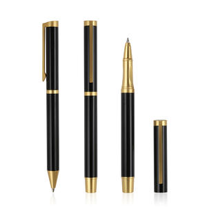Ensemble de stylos roller en métal de luxe avec logo personnalisé OEM, stylo promotionnel de haute qualité pour le bureau, les affaires, les hôtels, cadeau pour hommes - Product Image 1