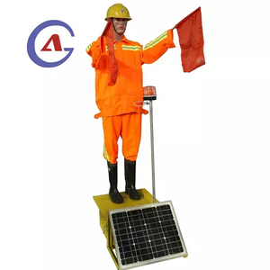 Robot de Tráfico de Advertencia con Luces LED Intermitentes, Portátil, Ahorrador de Costos Laborales, con Energía Solar, Impermeable, para Seguridad Vial - Product Image 3