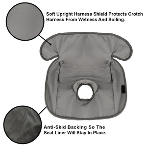Protector de asiento de coche para niños y bebés, forro impermeable suave y seco, almohadilla antideslizante de poliéster, plegable, talla única para cochecitos - Product Image 6