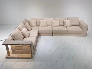 Trapuntato a forma di l divano turchia mobili di lusso classico soggiorno villa divani da tacchino per la casa di lusso in pelle di alta qualità - Product Image 5