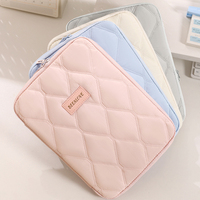 Housse de protection souple en nylon rose pour ordinateur portable 13''/15,6'' et iPad Pro 11'' – Sac de transport durable et portable