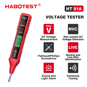 HABOTEST HT91A temassız AC voltmetre kalem tornavida canlı tel arıza bulucu Checker göstergesi testi kalem - Product Image 4