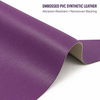 Cuir synthétique PVC imprimé imperméable avec support non tissé, tissu simili cuir pour ameublement et rembourrage de canapé