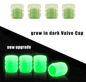 Capuchons de valve de pneu de voiture universels lumineux, fluorescents, brillants la nuit, en plastique ABS, pour voiture et <span class=keywords><strong>moto</strong></span> - Product Image 2