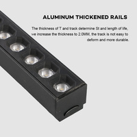 Rail d'éclairage LED magnétique en aluminium DC 48V avec rail magnétique