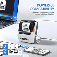 Imprimante thermique d'étiquettes sans fil USB professionnelle 80 mm de qualité industrielle, imprimante thermique de codes-barres Bluetooth, imprimante thermique de reçus