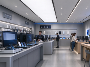 Conception d'intérieur personnalisée pour magasin de téléphonie mobile, vitrines d'exposition électroniques et mobilier de vente au détail - Product Image 2