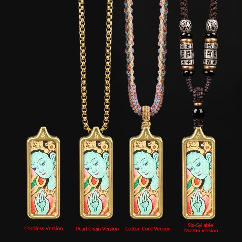 Green Tara 2 [1x3 Hand-painted Gold Thangka]