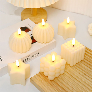 Bougie à <span class=keywords><strong>LED</strong></span> sans flamme Bougies électriques à la citrouille <span class=keywords><strong>Lampe</strong></span> à piles <span class=keywords><strong>Photophore</strong></span> scintillante <span class=keywords><strong>pour</strong></span> Thanksgiving Mariage Décoration de Noël - Product Image 1