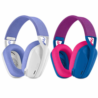 Casque de jeu sans fil Logitech G435 Lightspeed, autonomie de 18 heures, design léger supra-auriculaire, casque de jeu TikTok Shop