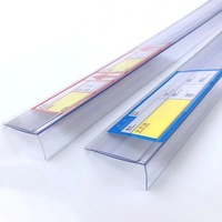 Support de présentation en plastique pour supermarché, support de présentoir, séparateur d'étagère pour tabac, poussoirs, support de signalétique pour panneau perforé