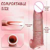 Ensemble de Godemichés Réalistes en Silicone Creux pour Hommes, Doux, Étanche et Écologique, Jouets Sexuels pour Adultes