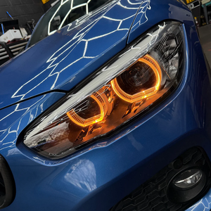 Moduli LED RGB DRL SJC Auto per <span class=keywords><strong>BMW</strong></span> Serie <span class=keywords><strong>1</strong></span> <span class=keywords><strong>F20</strong></span> <span class=keywords><strong>F21</strong></span> 2015-2019, Fari LED con Occhi d'Angelo RGB, Schede LED Multicolore - Product Image 5