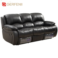 Best-seller Mobilier Fauteuil moderne en cuir Fauteuil inclinable manuel de luxe Fauteuil de canapé Fauteuil inclinable
