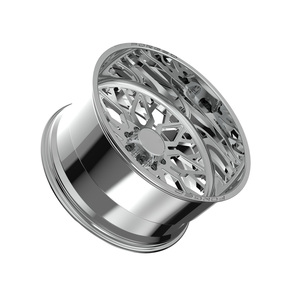 Jantes en alliage d'aluminium forgé, à profil profond, brillantes, 17X9 24x7, personnalisées, robustes, tout-terrain, pour Silverado Fox Factory Edition ZR2 - Product Image 3