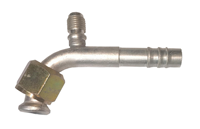 Raccord de climatisation automobile RETEKOOL en aluminium, 45 degrés, avec joint torique, pour tuyau R134a # 6 # 8 # 10 # 12