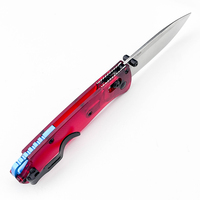 Couteau pliant EDC BM 535-1 Premium avec manche en PEI, lame D2, couteau de poche tactique pour le camping, la survie, la chasse