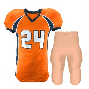 Diseña tu propia camiseta de fútbol americano por sublimación, uniforme de ropa de fútbol de equipo personalizado, uniforme de fútbol americano juvenil al por mayor - Product Image 4