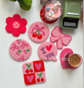 WholesaleSY Factory PunchNeedle coaster Product PunchNeedle Kit pour débutants adultes enfants, kits d'aiguilles de poinçon, poinçon d'aiguille facile - Product Image 1