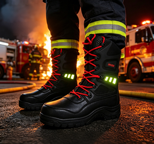 Bottes de sauvetage standard unifiées anti-choc, anti-perforation, isolées 5000V, réfléchissantes, pour pompiers et travail d'urgence - Product Image 2
