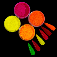 Nouveau sans formaldéhyde Fluorescent Neon Nail Powder Haute Performance Art Maquillage Pigment Cosmétique