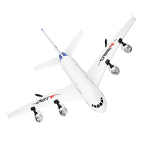 Hélicoptère télécommandé 2,4G, avion en mousse EPP durable, avion RC, avion à aile fixe RTF, modèle Airbus A380 pour débutants, jouet
