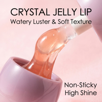 Baume à lèvres repulpant effet miroir avec gelée de noisette et cristal pour maquillage quotidien, logo personnalisé, hydratant bio