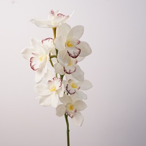 W-A0260 Fleurs artificielles Orchidée imprimée en 3D <span class=keywords><strong>Cymbidium</strong></span> au toucher réel <span class=keywords><strong>Cymbidium</strong></span> artificiel pour la décoration de mariage et de la maison - Product Image 1
