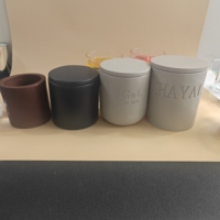 Bougie parfumée en cire de soja en céramique de luxe personnalisable, fabrication artisanale, logo personnalisé, taille pour la décoration de la maison, Nouvel An, Journée de la Terre