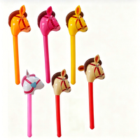 Ballons gonflables tête de cheval marron, bâton de poney gonflable pour fête d'anniversaire sur le thème du western, bâton de cheval gonflable